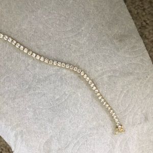 Dimond gold and cubic braslet